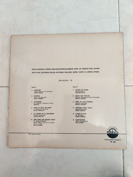 Vinil Seleção 70 - Grupo Microlite