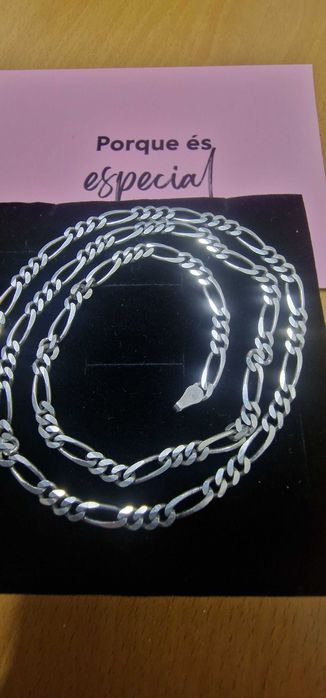 Corrente homem, prata 49cm