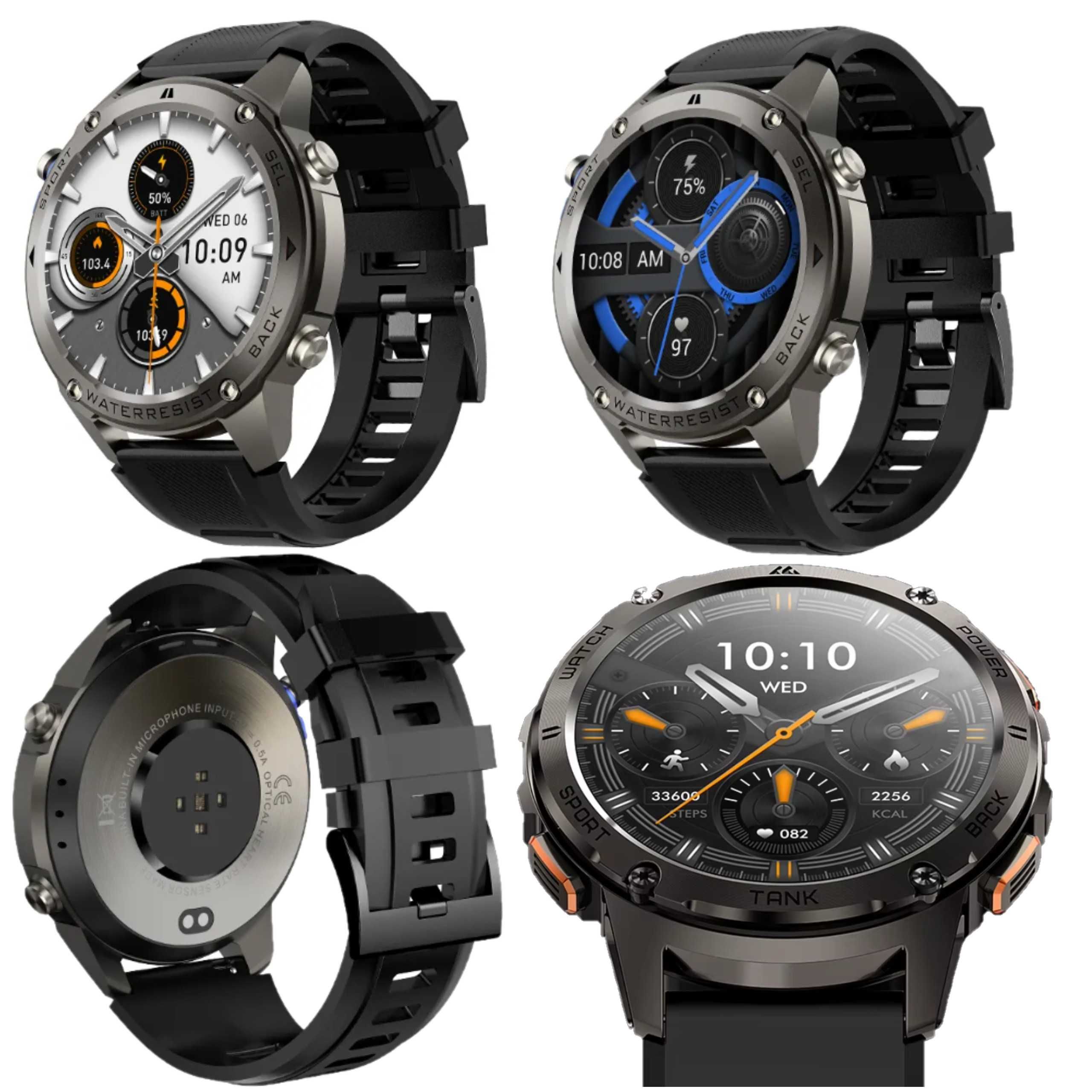 SMARTWATCH MĘSKI z GPS sportowy wodoodporny zegarek męski