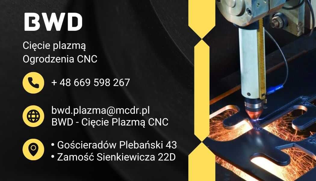 Cięcie plazmą CNC Projekty/DXF