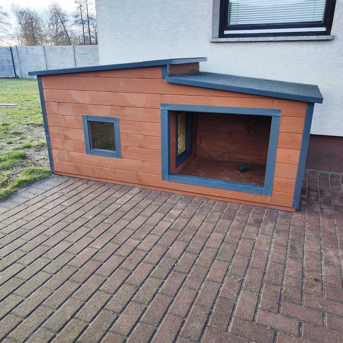 Solidna buda XXL dla dużego psa!!! Alaskan Labrador z okienkiem