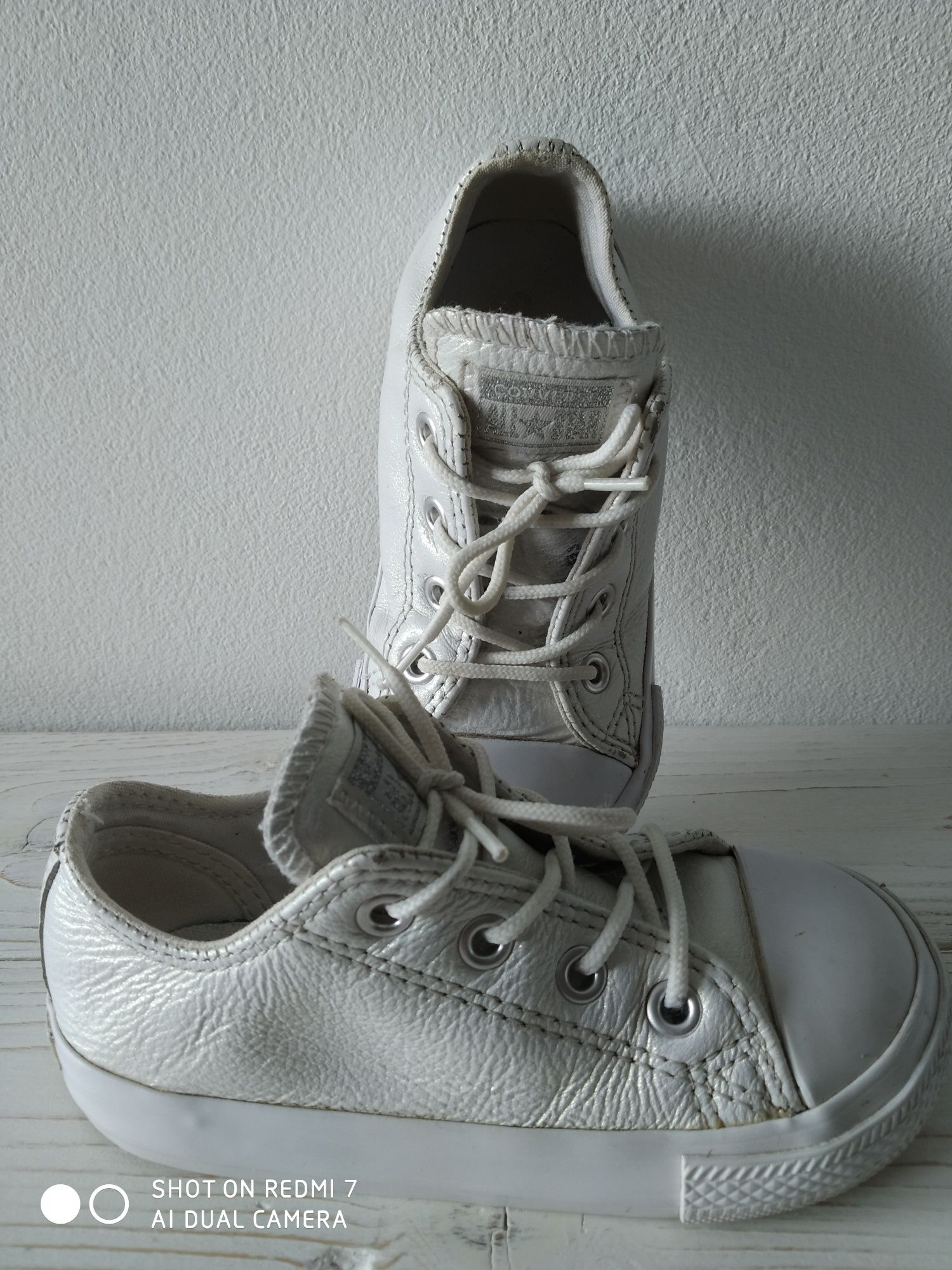 Trampki Converse dziewczynka skóra