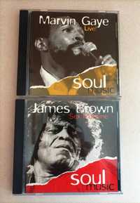 Lote de 2 CDs Soul Music - Marvin Gaye / James Brown