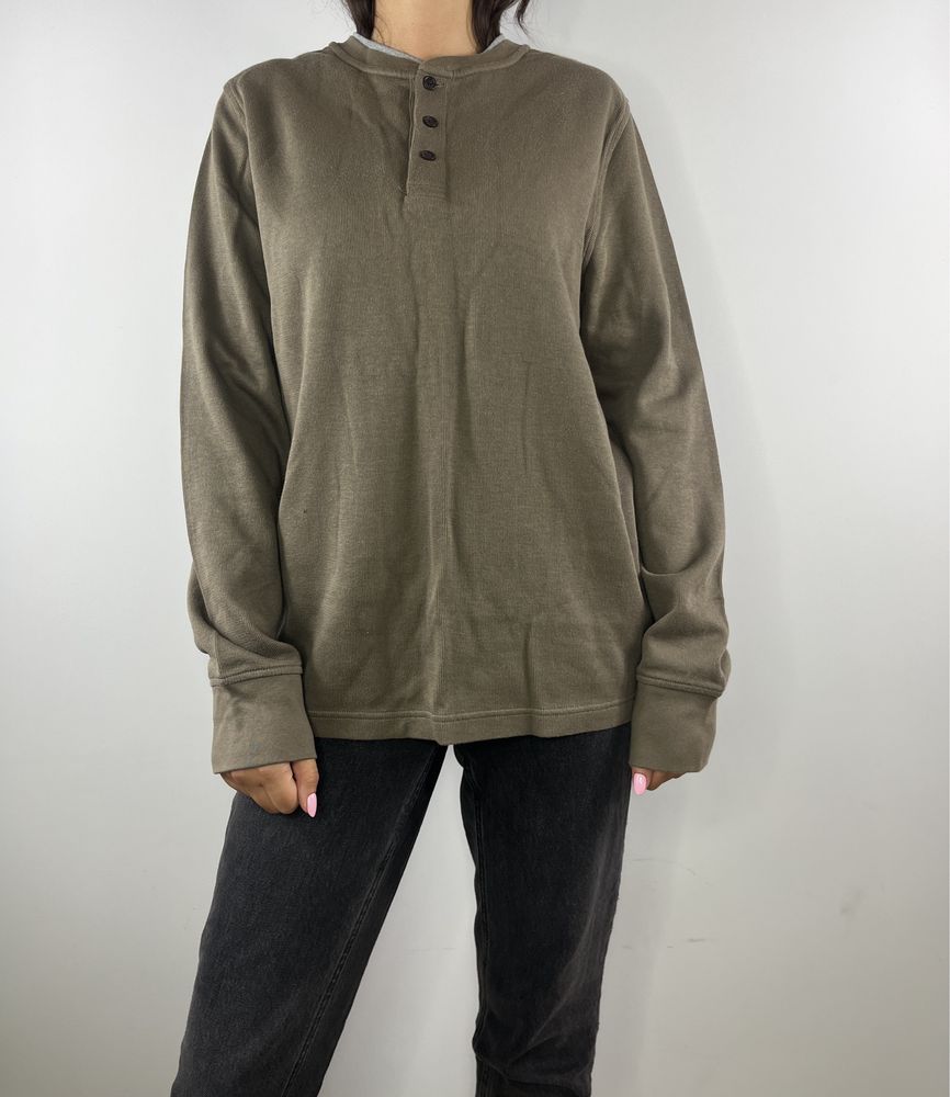 Khaki brazowa bluzka meska z dlugim rekawem Craft&Barrow rozmiar M