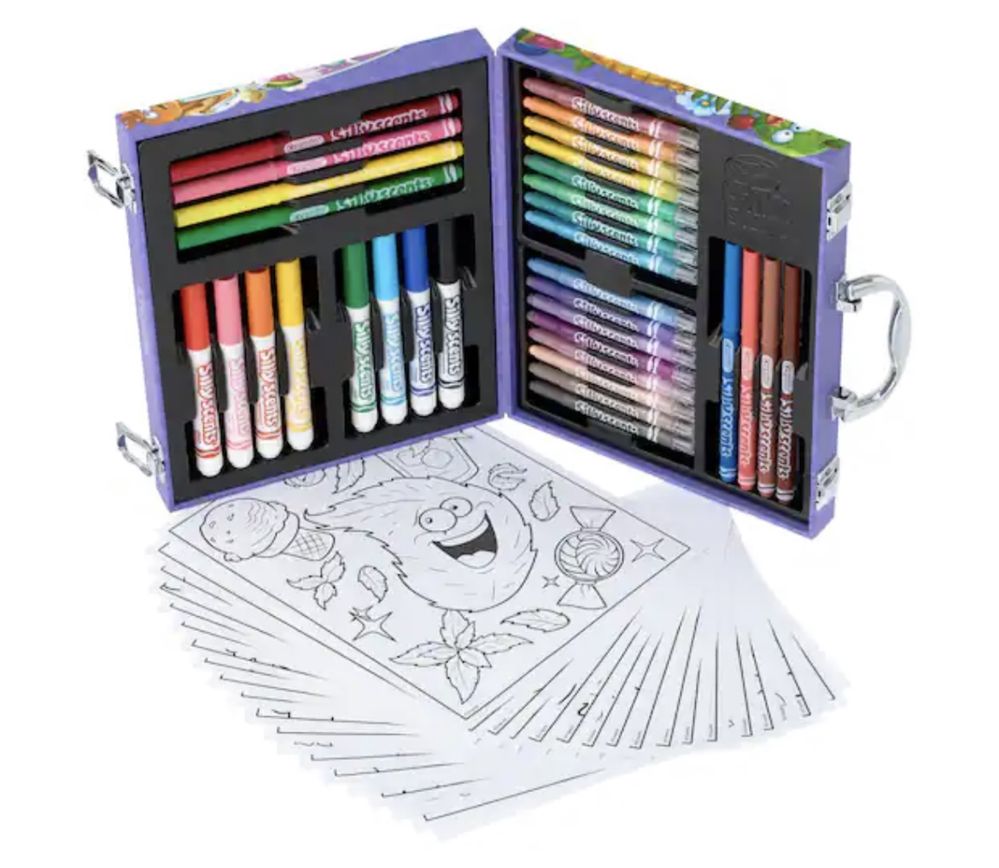 Набір для малювання Crayola Silly Scents Mini Art Case в кейсі 50+