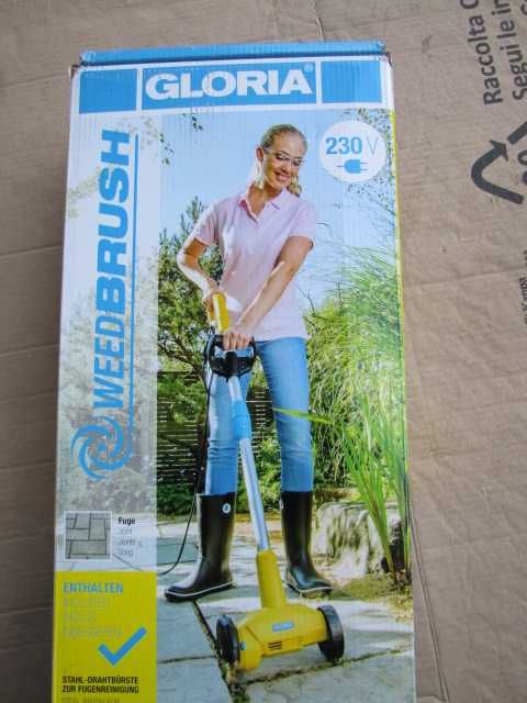 GLORIA elektryczna szczotka do fug czyszczenia płytek, płyt tarasowych