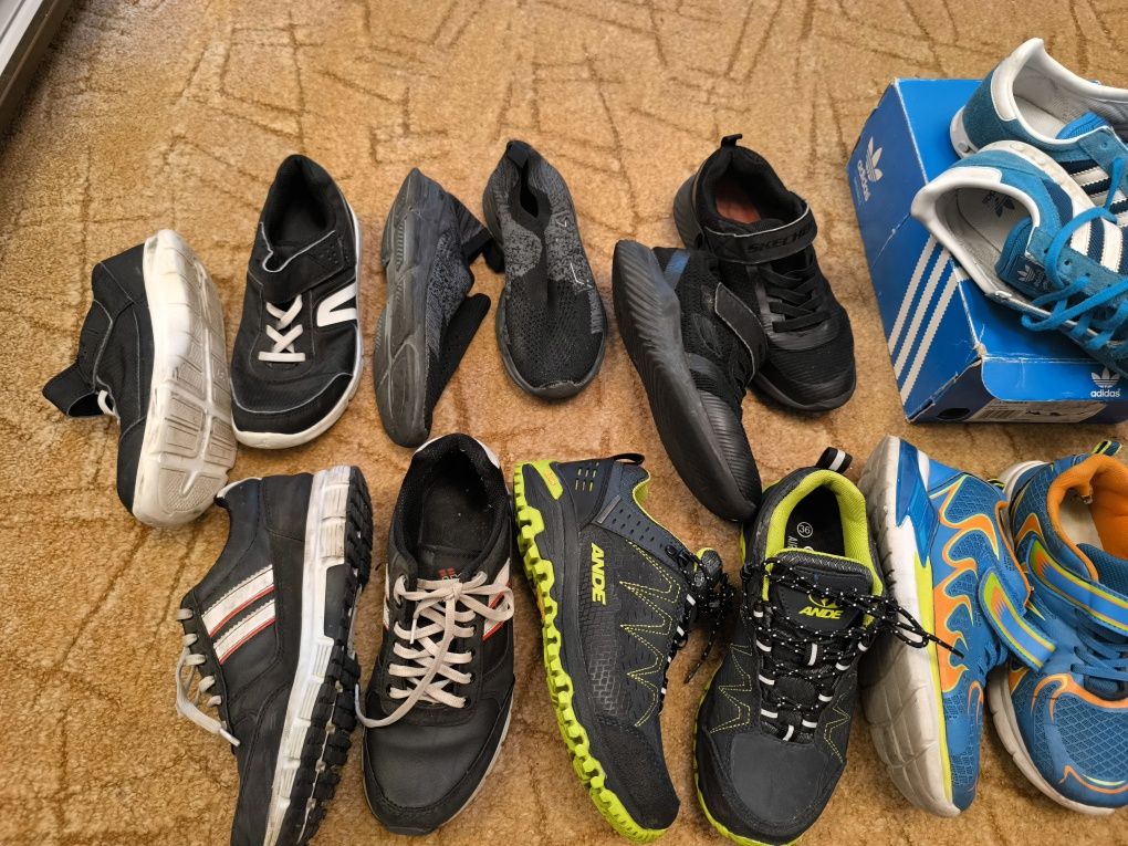 Кроссовки на мальчика Найк, Skechers, Adidas,Ande