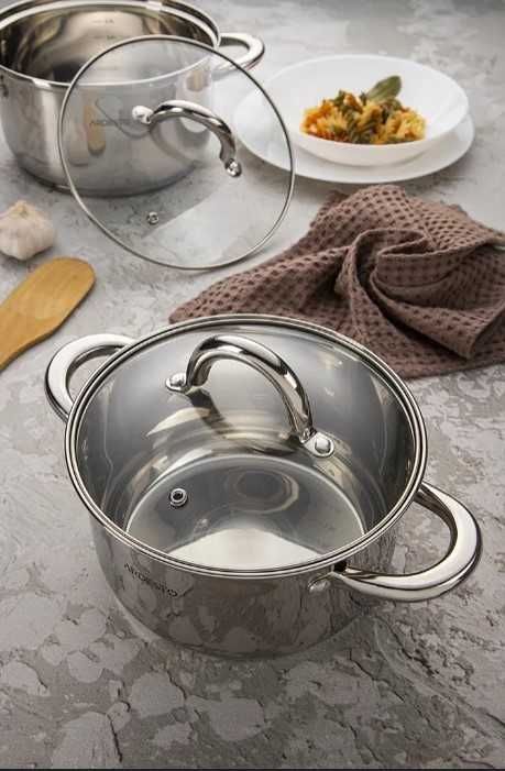 Набор посуды  Ardesto Gemini Gourmet AR1908PS, 8 пр-в/ нерж-ка/ новый