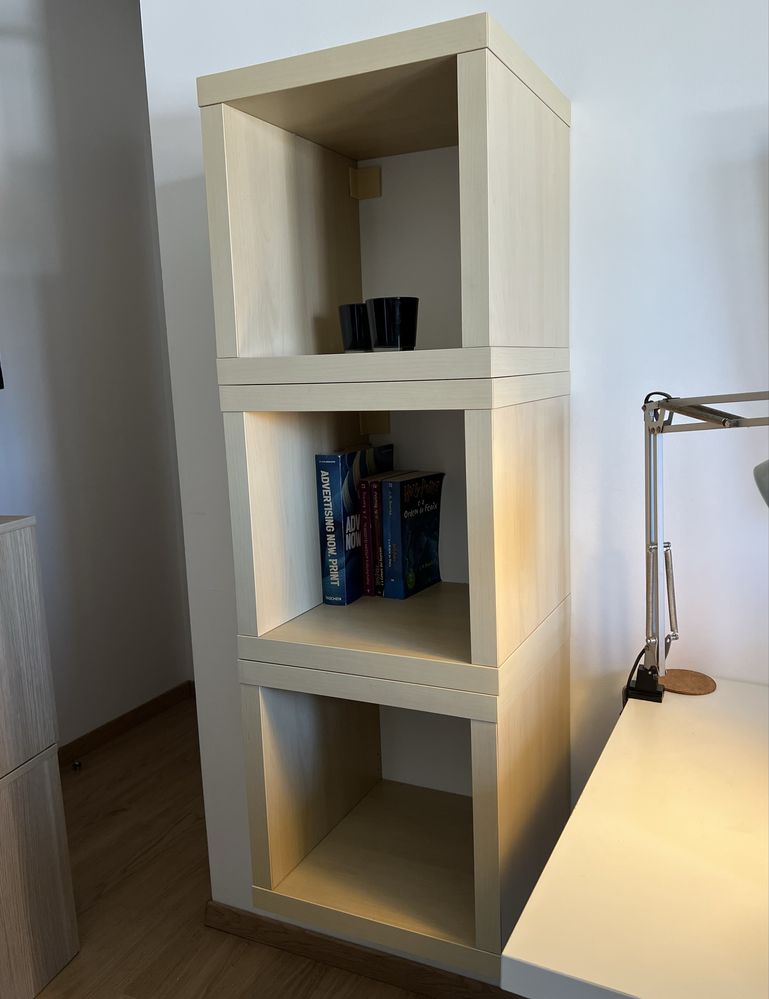 3 módulos KALLAX IKEA