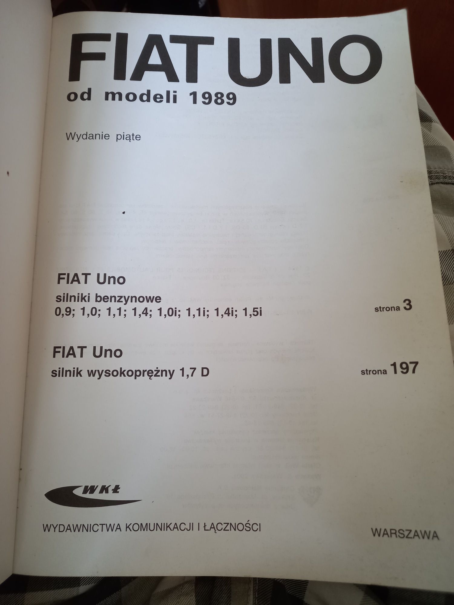 FIAT UNO od modeli 1989