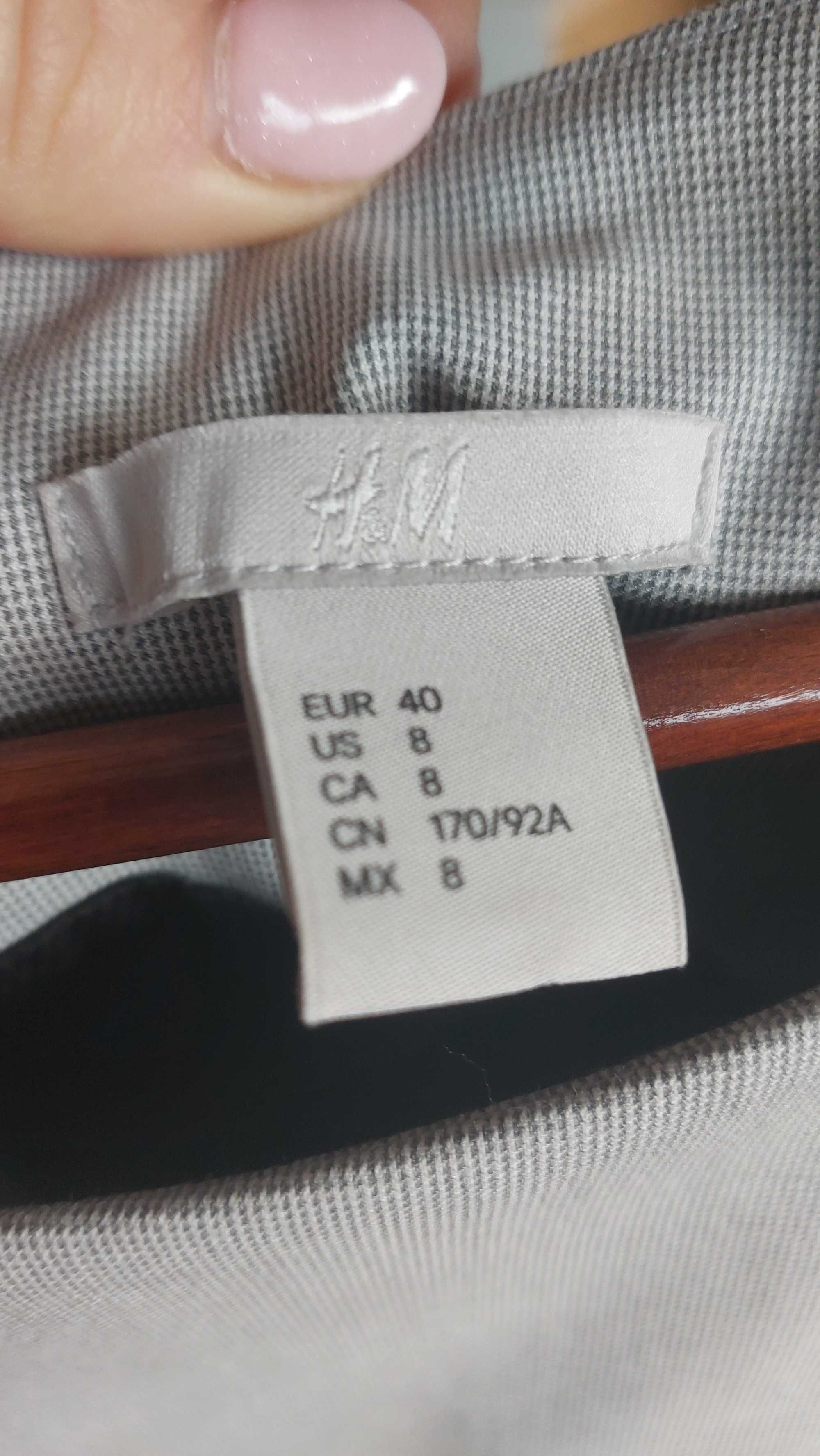 Sukienka h&M Talia rozmiar 40 szara