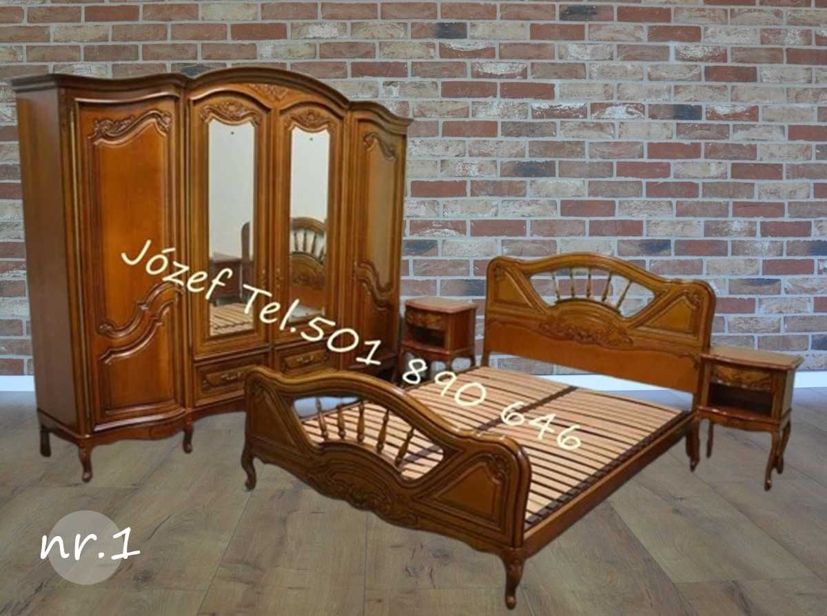 Meble sypialniane / łóżko-szafa-szafki-nocne-komoda