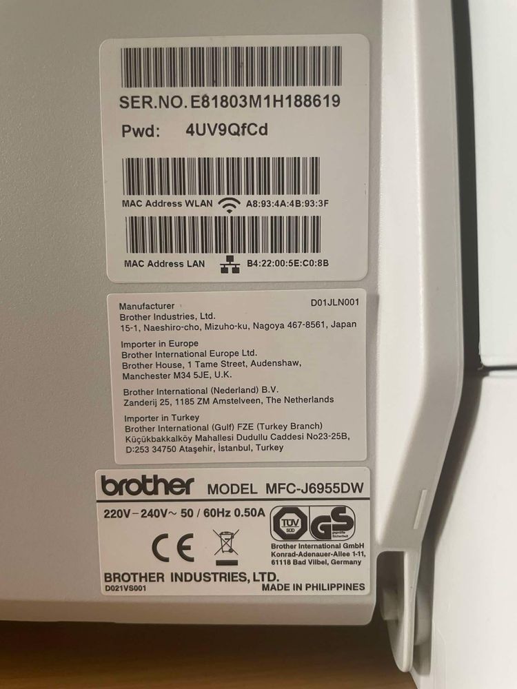 Urzadzenie wielofunkcyjne drukarka BROTHER MFC-J6955DW