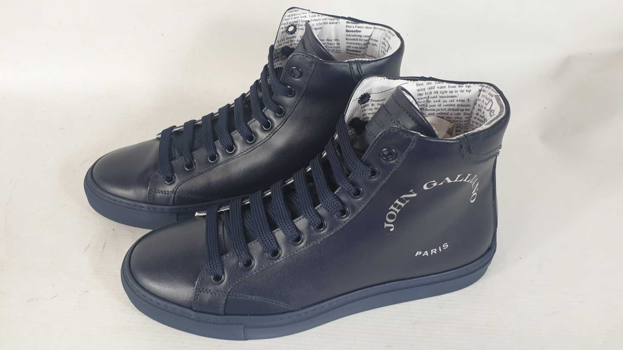 Sneakersy John Galliano Paris  Czarny Roz.39