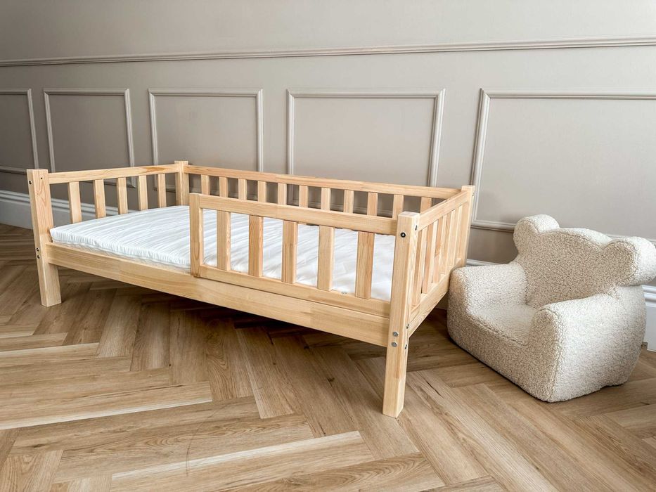 Piękne Łóżeczko Dla Dziecka 160x80 Łóżko Montessori Promocja - Wysyłka