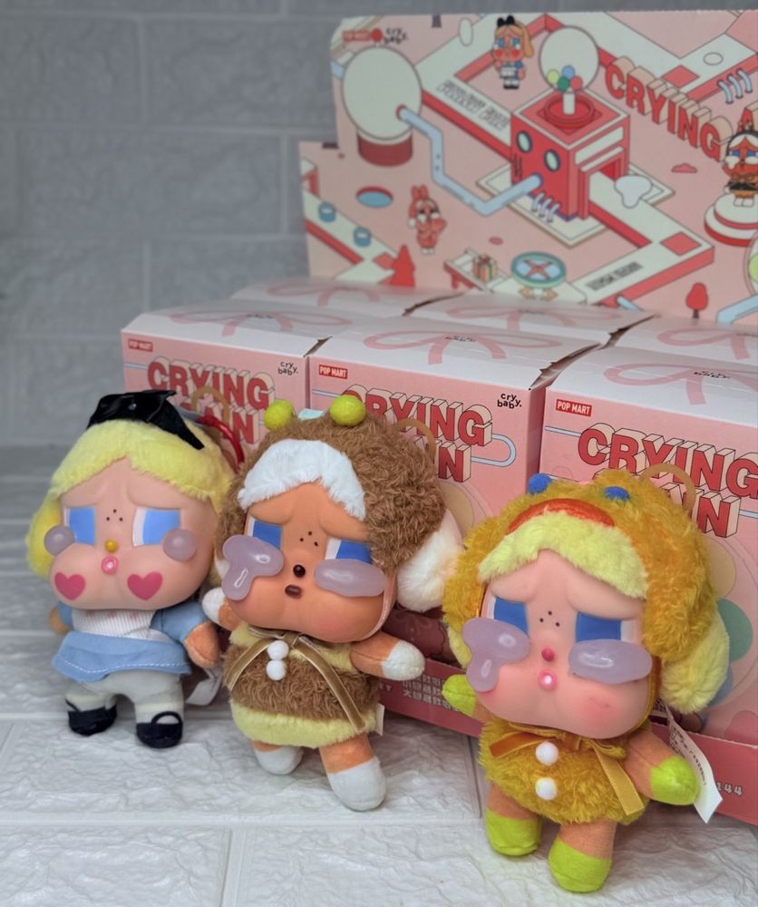 Crybaby ‼️ Іграшка-сюрприз брелок Popmart серія Crying Again Крайбейбі