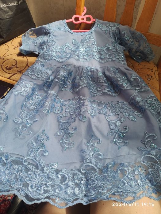 Стильне оригінальне плаття,сукня на свято,випускний,в церкву 116-122 р