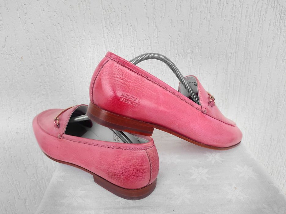 Брендовие кожанние туфли, лофери melvin&hamilton р.42