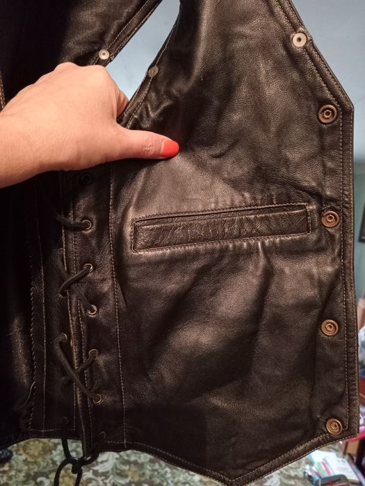 Harley Davidson мотобезрукавка жилетка шкіряна