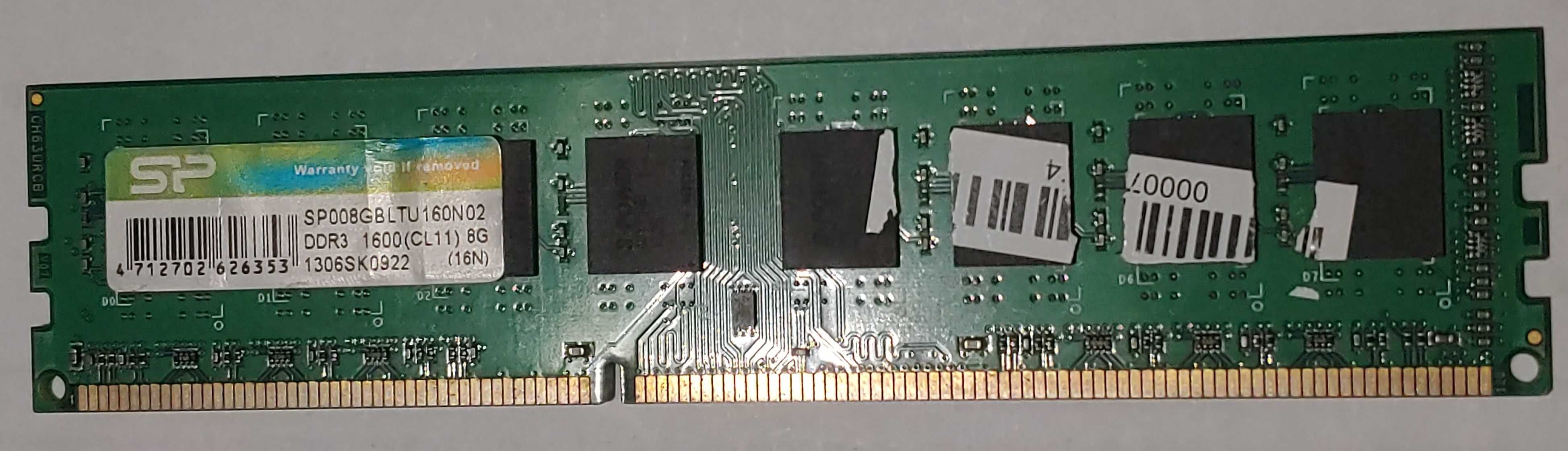 Silicon Power SP008GBLTU160N02 DDR3 1600 MHz 8Gb 8Гб