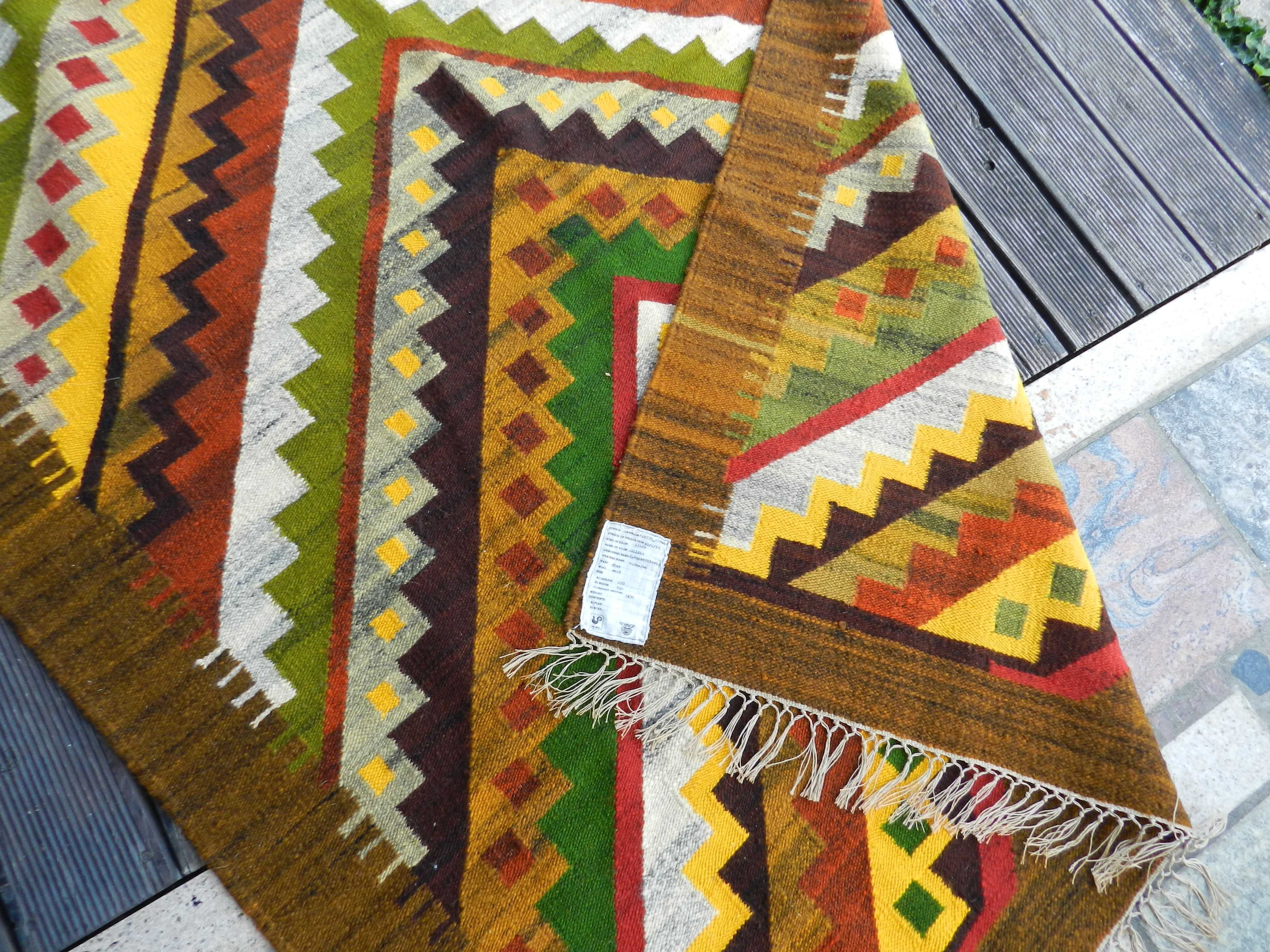 kilim ,,choinka,, J. Banaszkiewicz Cepelia design PRL stan bdb 220x150