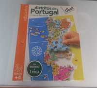Puzzle Distritos de Portugal | Diset | 120 Peças | +4 anos