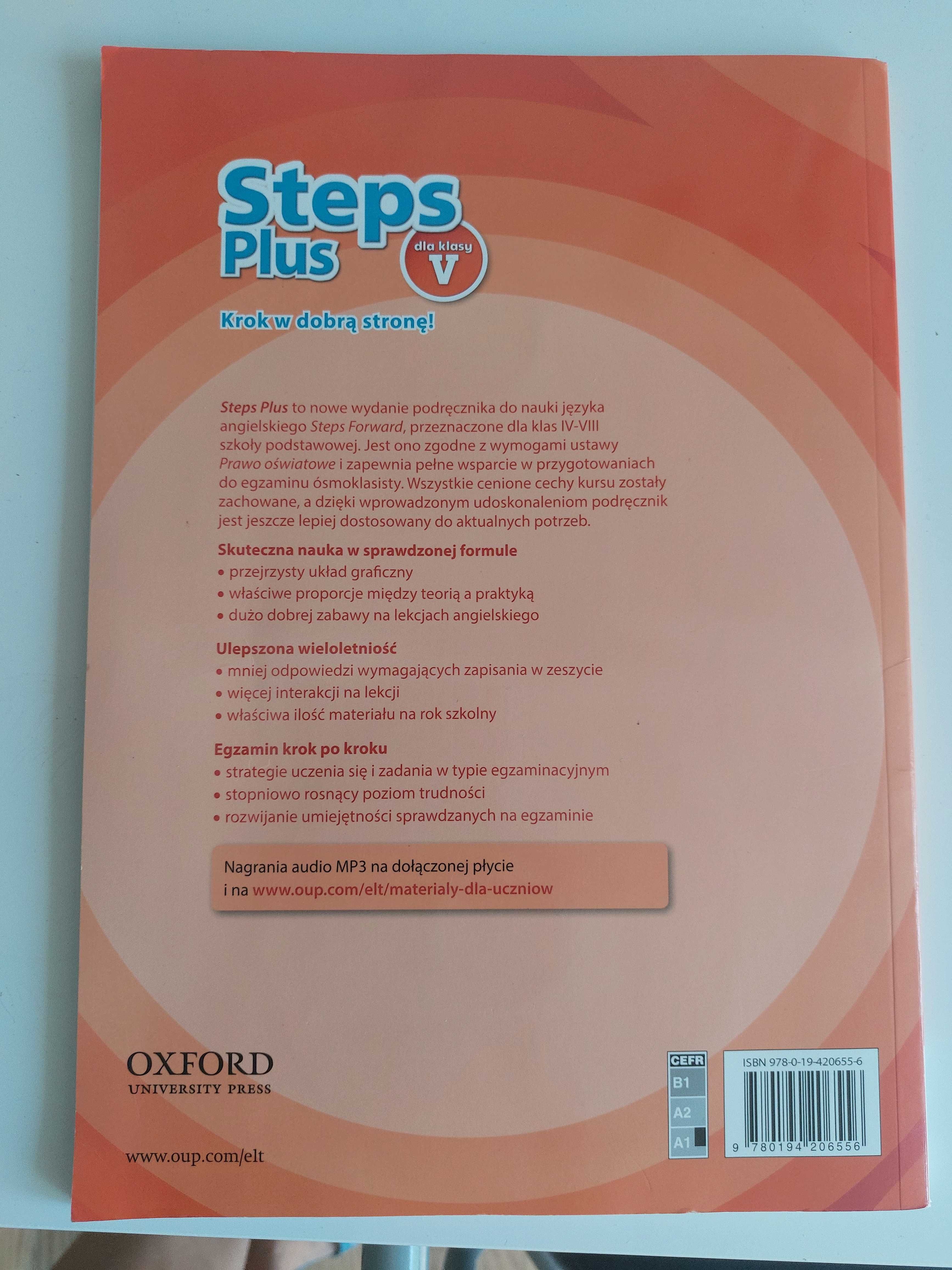 Steps plus V 5 podrecznik z plyta Oxford