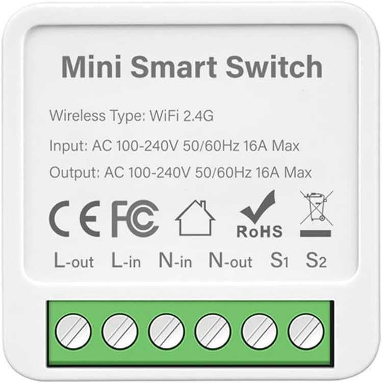 Mini Smart Switch - WIFI- 16A - TUYA, Alexa, google - dopuszkowy -NOWY