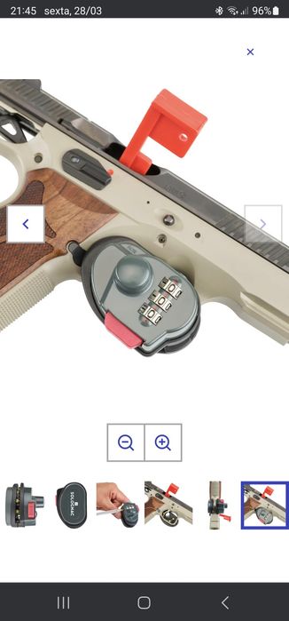 Cadeado Para gatilho de arma.