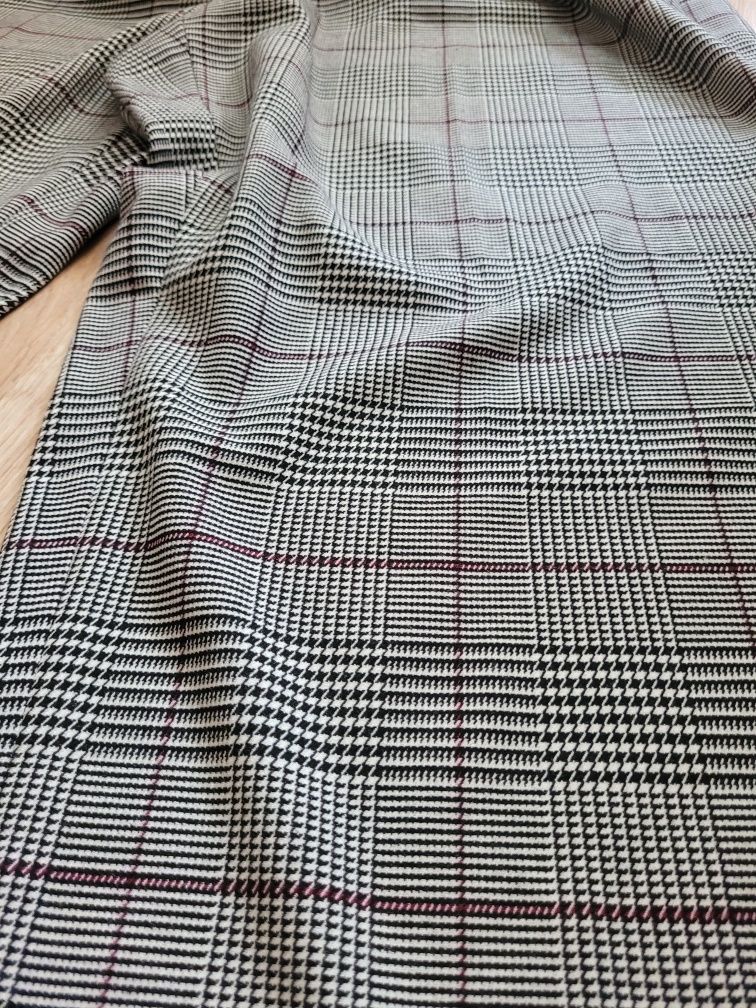 Spodnie damskie proste w kratę eleganckie Calvin Klein nowe r. 6XL/7XL