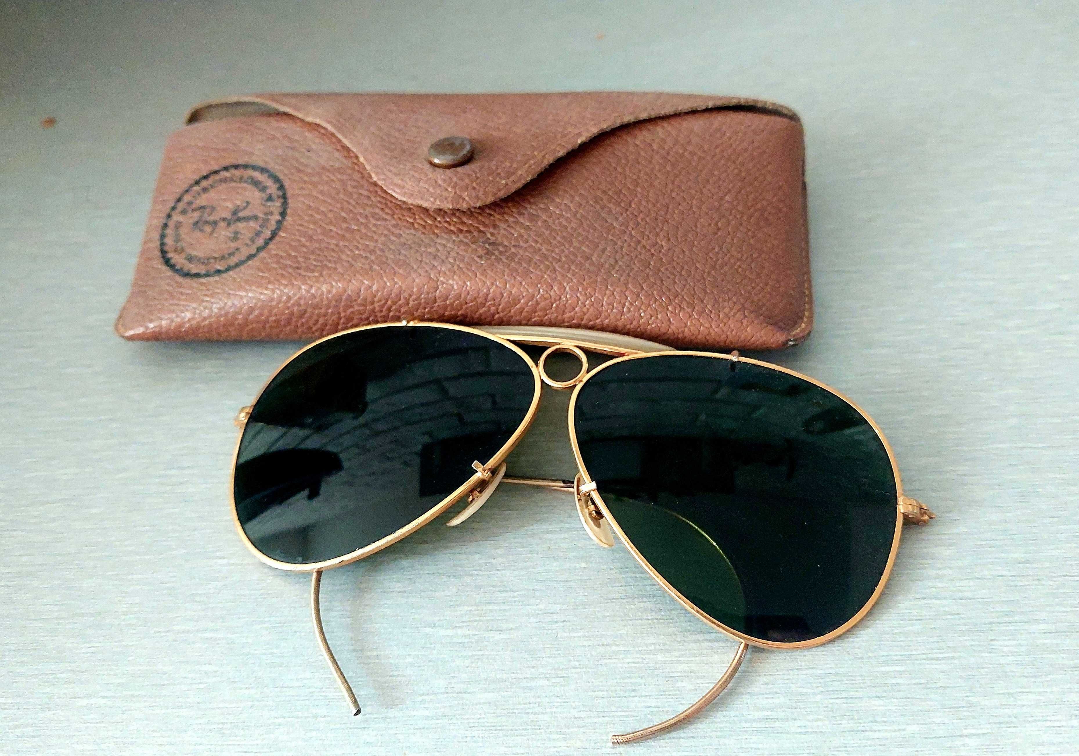 Okulary Ray Ban Aviator '80s vintage oryginalne