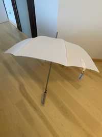 Biała duża parasol - nowa
