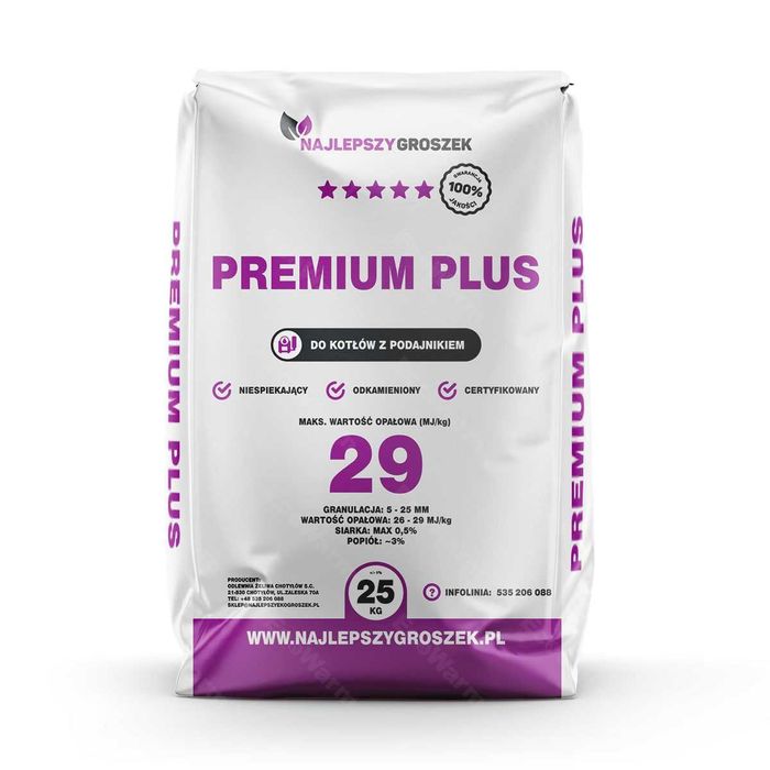 Najlepszy ekogroszek 29mj eko premium plus groszek workowany węgiel