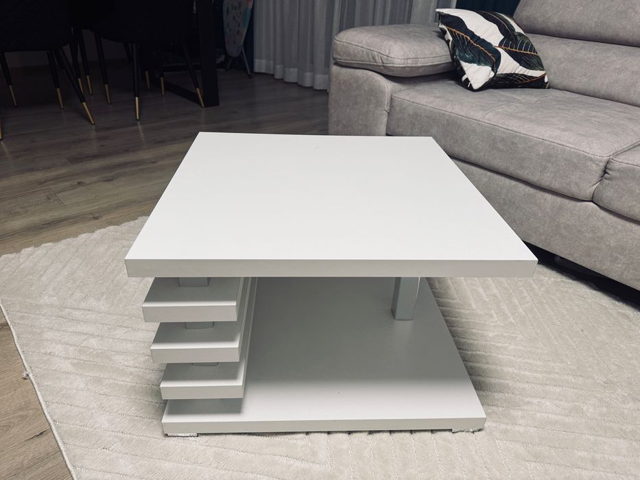 Stolik kawowy bialy 60x60