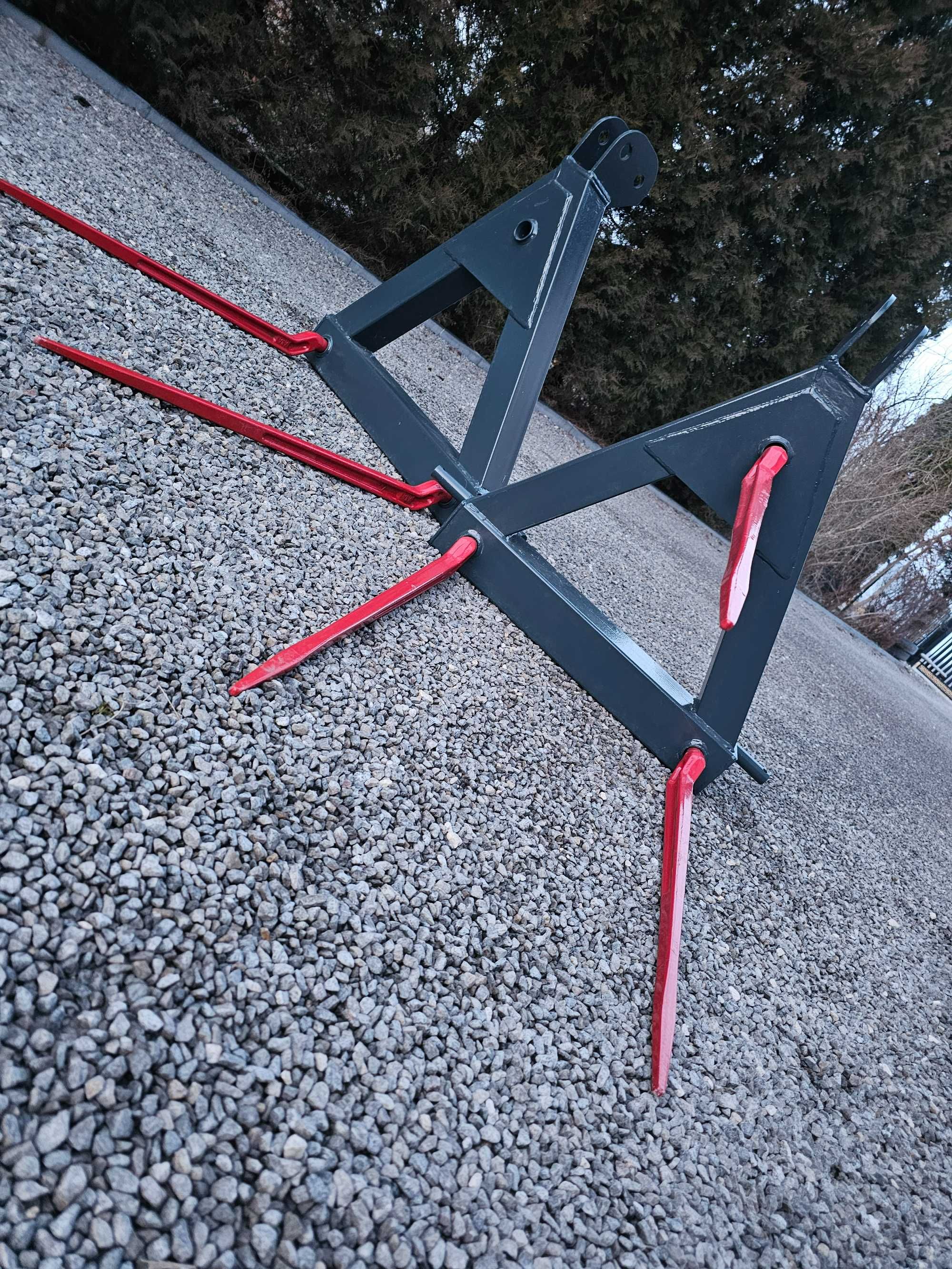 widły do słomy bel bali balotów podnośnik na tył tuz zęby kute