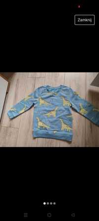 George 110/116 bluza niebieska dinozaury