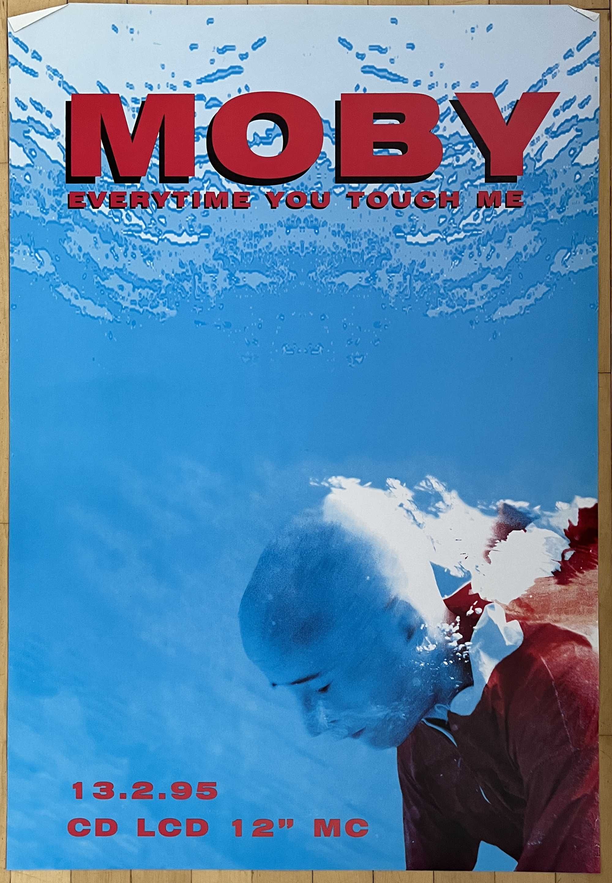 Moby Everytime You Touch Me plakat reklamowy vintage