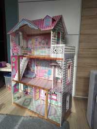 Domek drewniany Barbie dla lalek 121cm duży z windą