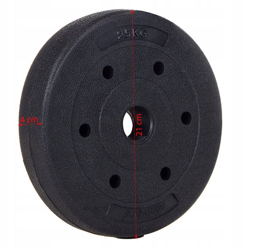 Obciążenie Ciężarki Bitumiczne ZESTAW TANIO 4x3kg 2x2,5kg 2x1,25kg