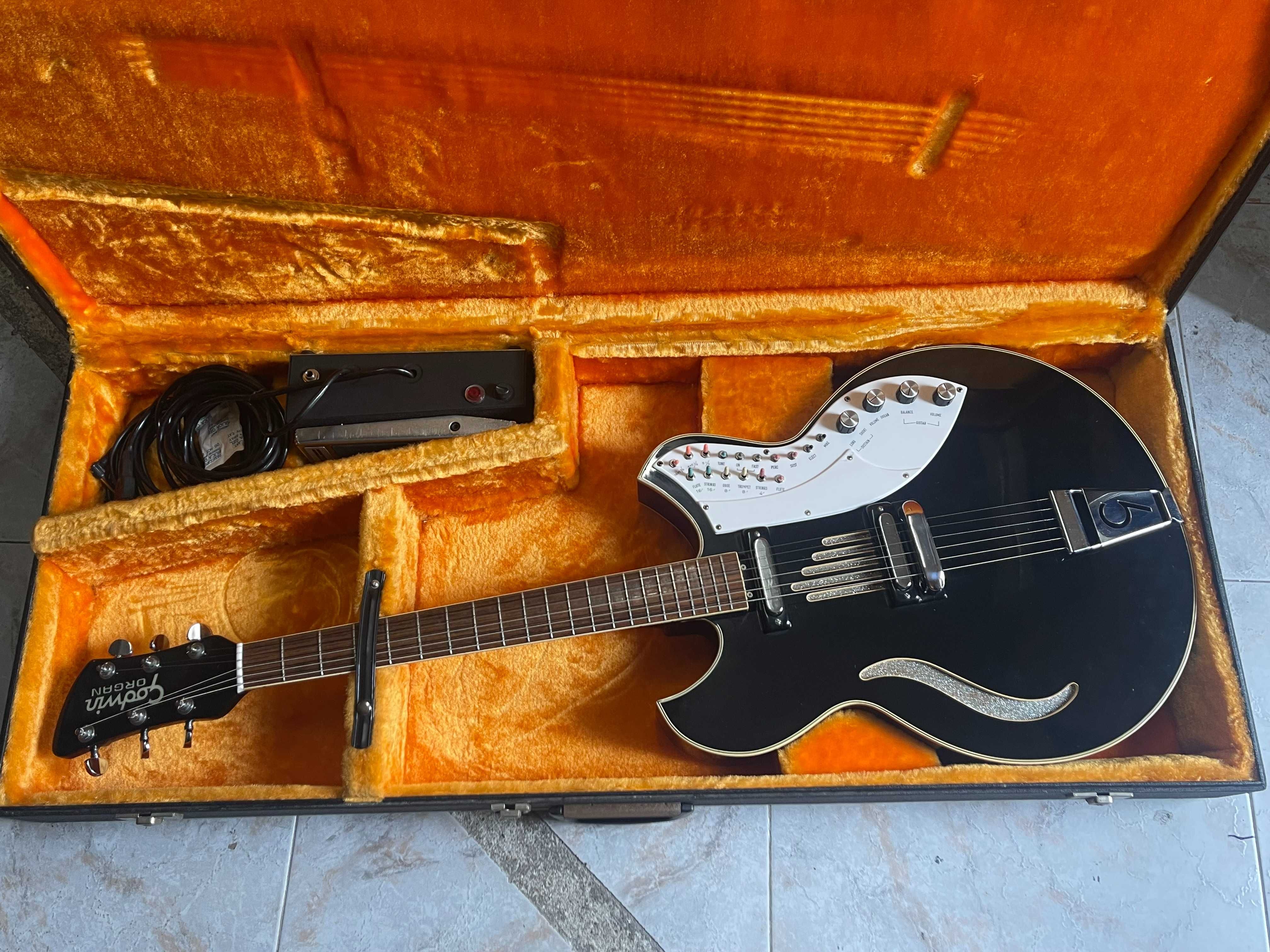 Guitarra eléctrica Godwin Organ década de 70 - impecável