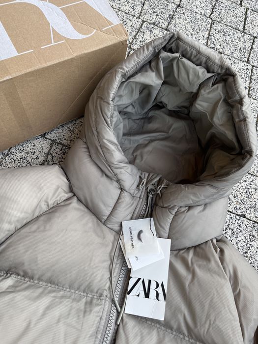Kurtka puchowa ZARA down jacket puffer nowa z metkami