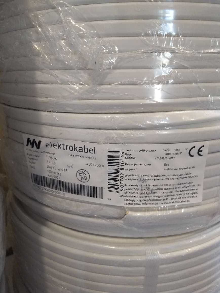 przewód YDYp 3x1,5 450/750V 100mb elektrokabel