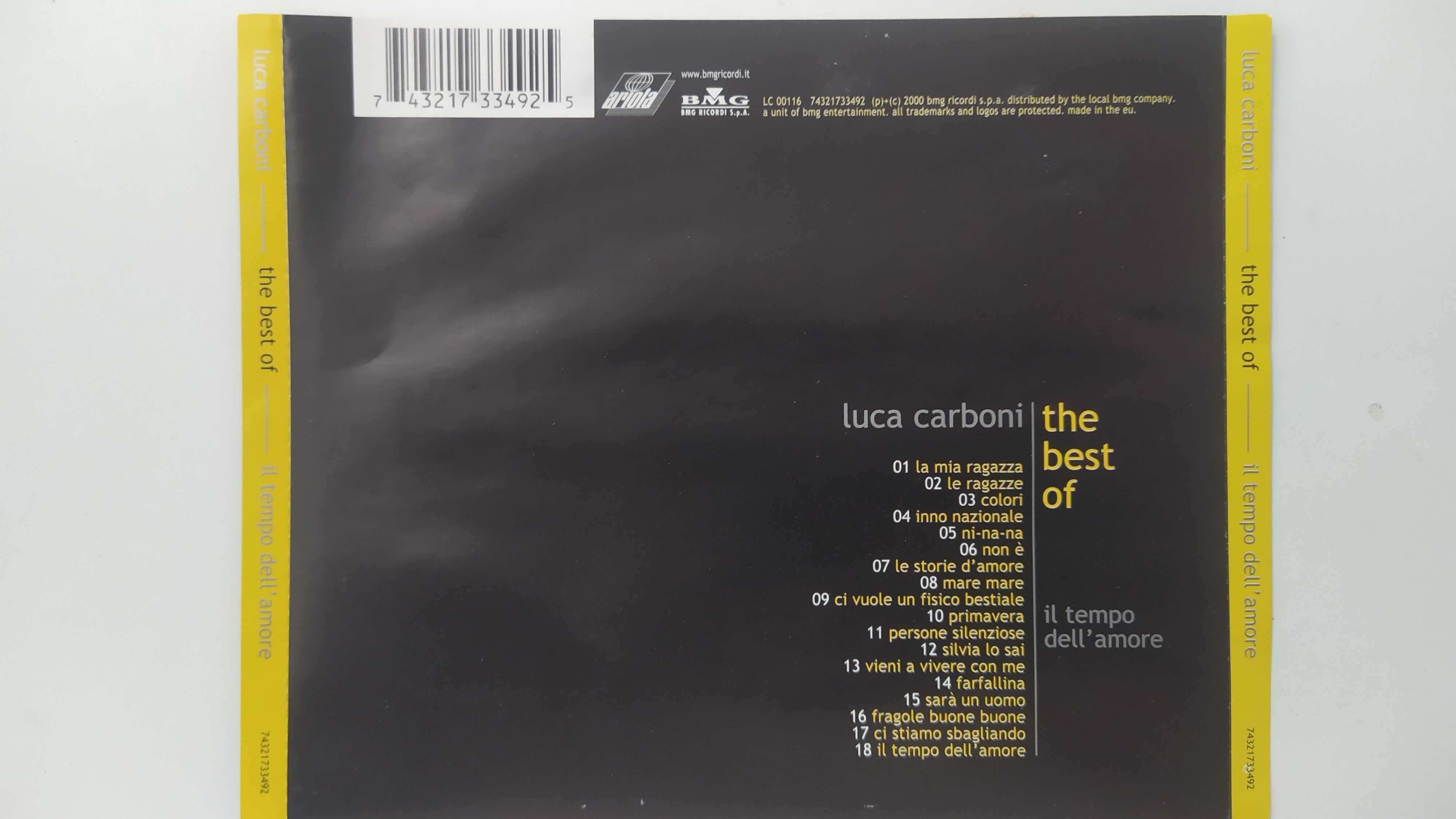 Luca Carboni The best of ill tempo dell'amore płyta CD