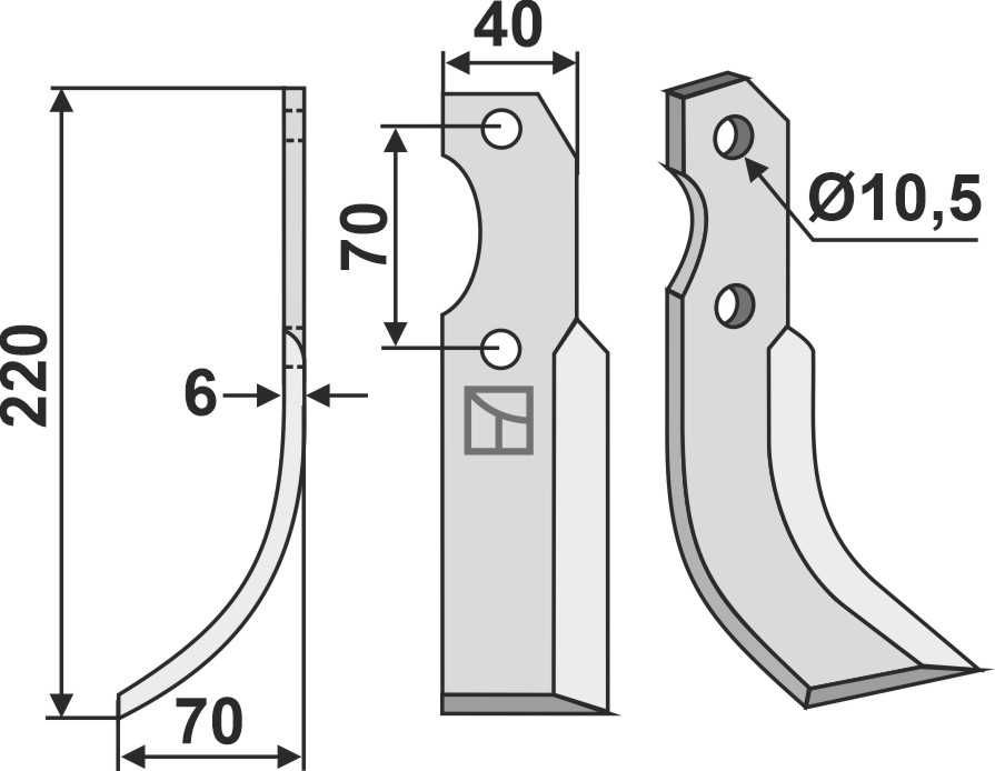 Noże glebogryzarki Brumital-Agris najtaniej włoskie nóż mega jakość