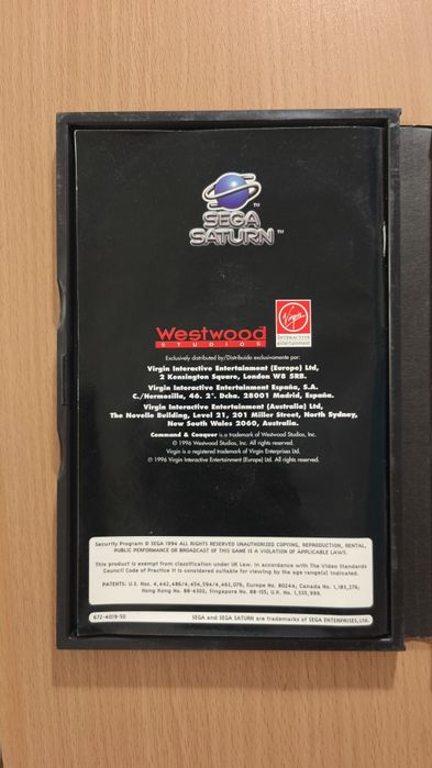 Command & Conquer Box and Manual (Sega Saturn)64298032505858124