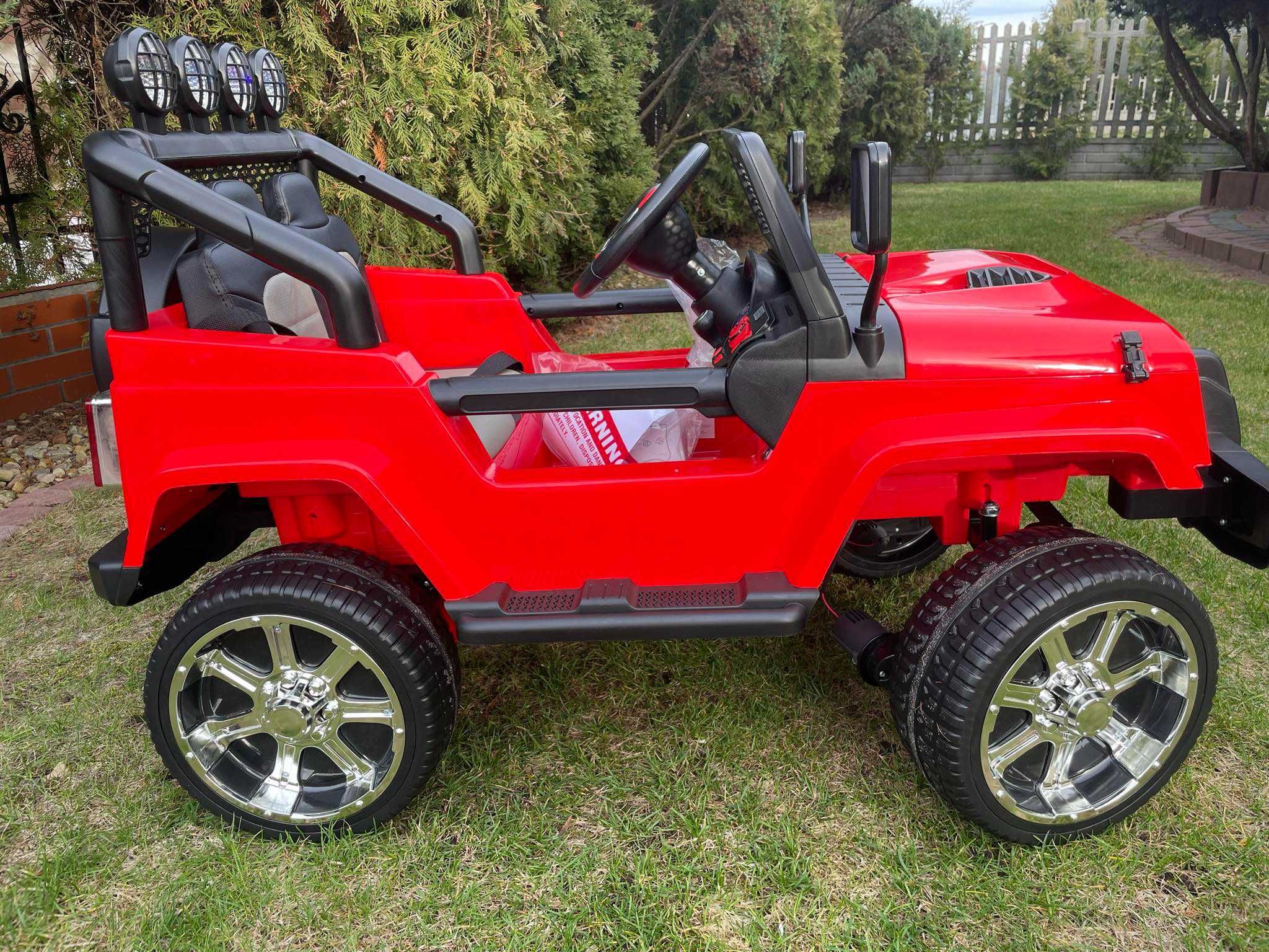 Samochód na akumulator JEEP 4X4 12V auto dla dzieci quad pojazd autko