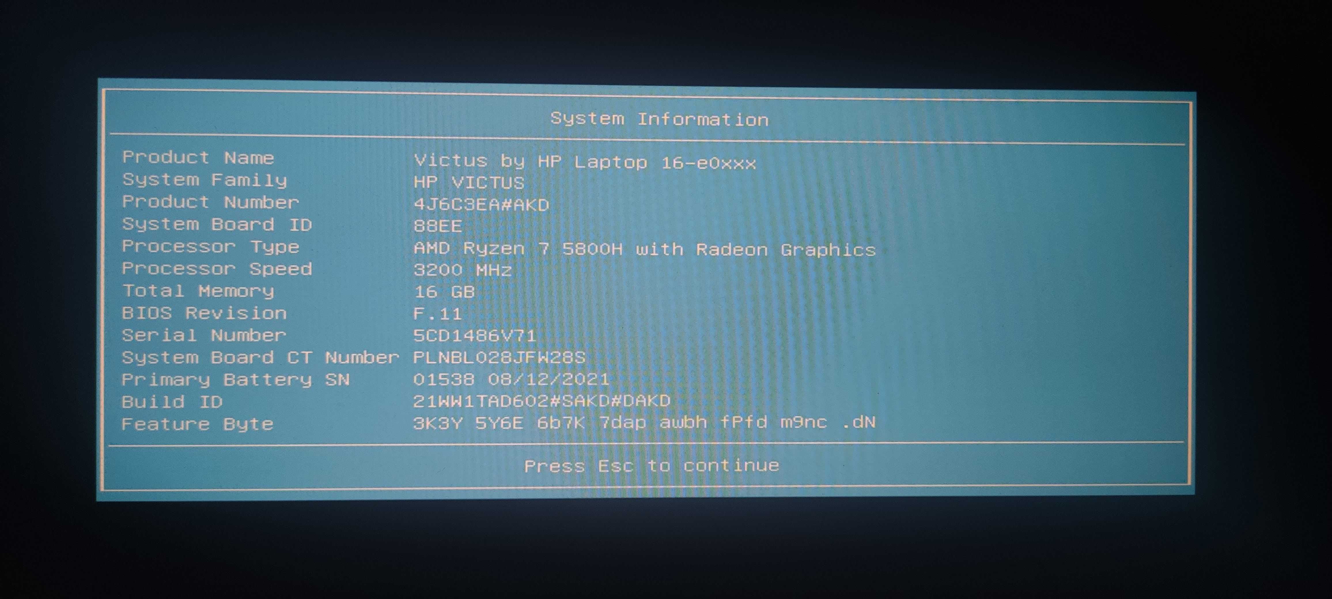 HP Victus 16 Ryzen 7 5800H/RTX 3060/16 GB ОЗП/2k 165 Гц