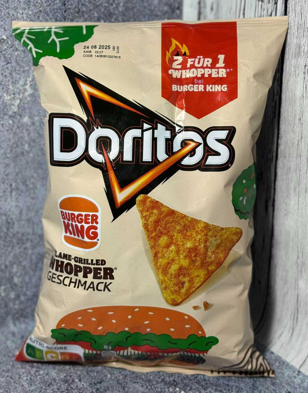 Такос чіпси Doritas Burger King 100г