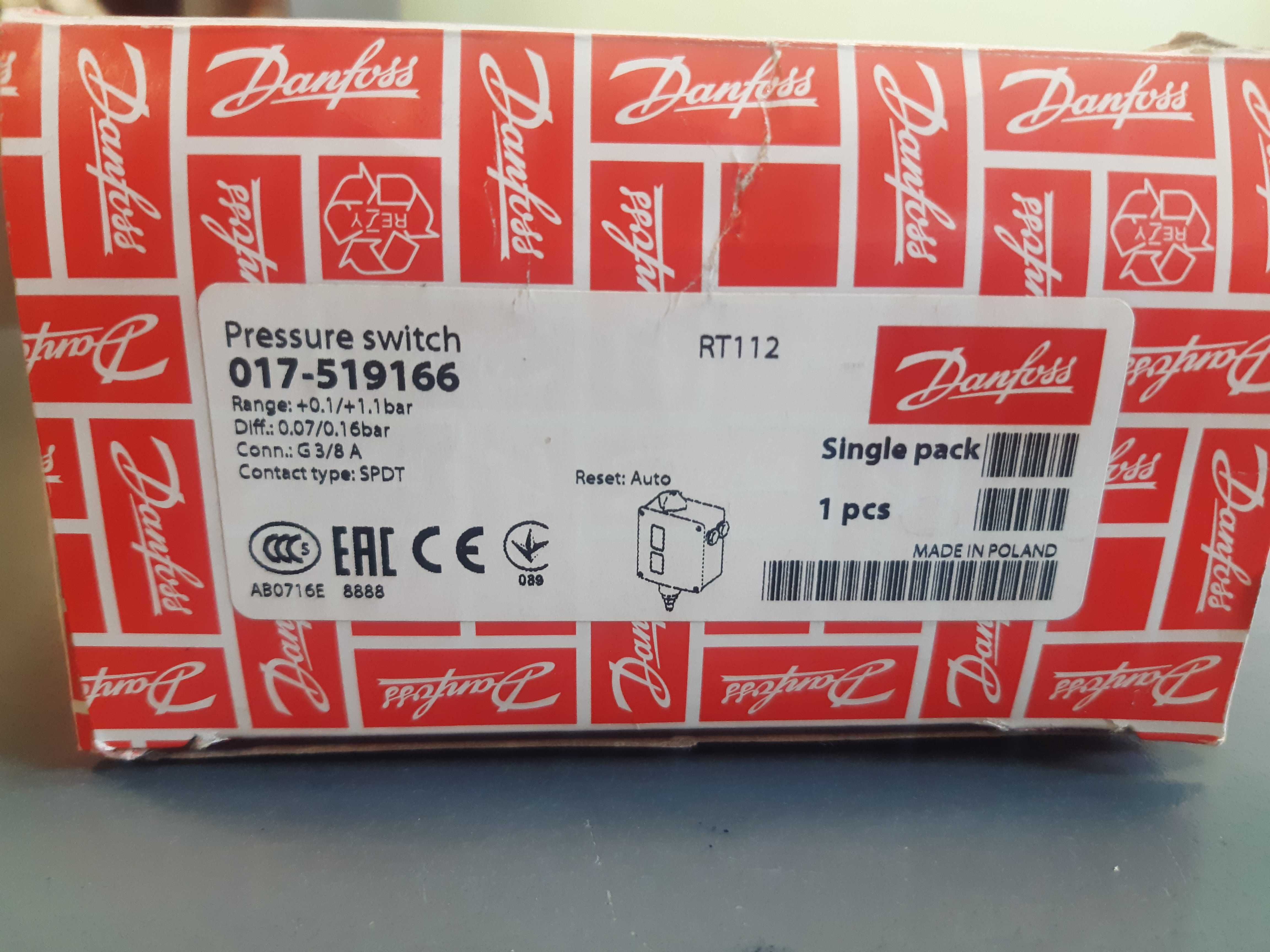 PRESOSTAT Danfoss RT 112