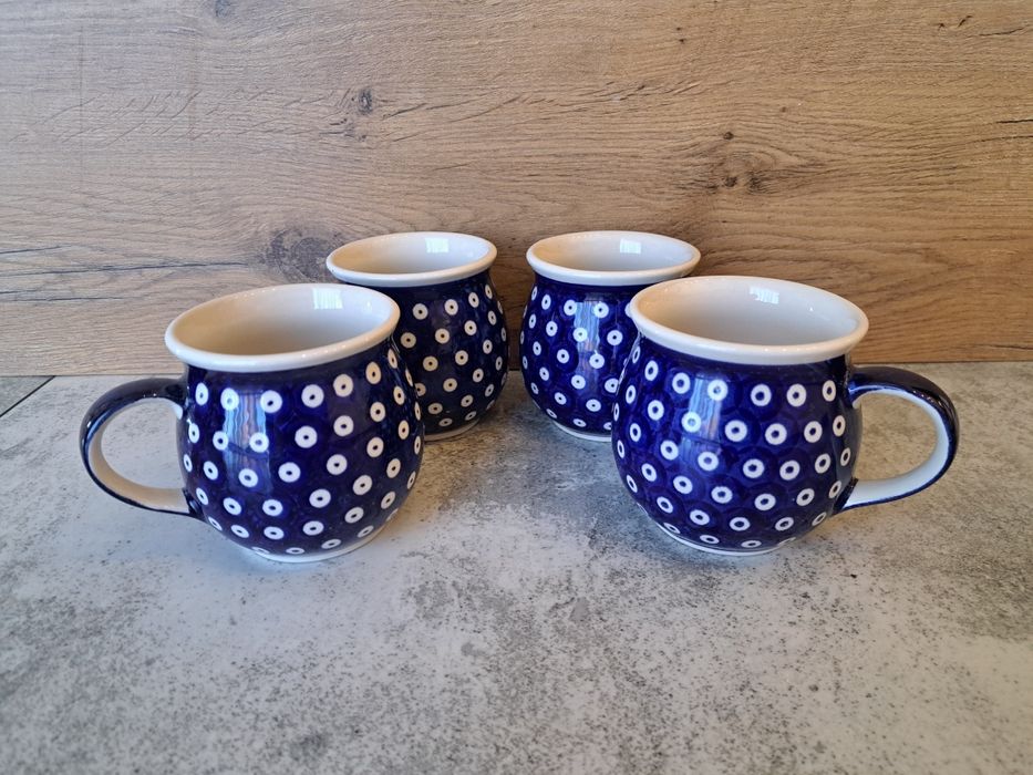 Zestaw 4x kubek, Ceramika Bolesławiec